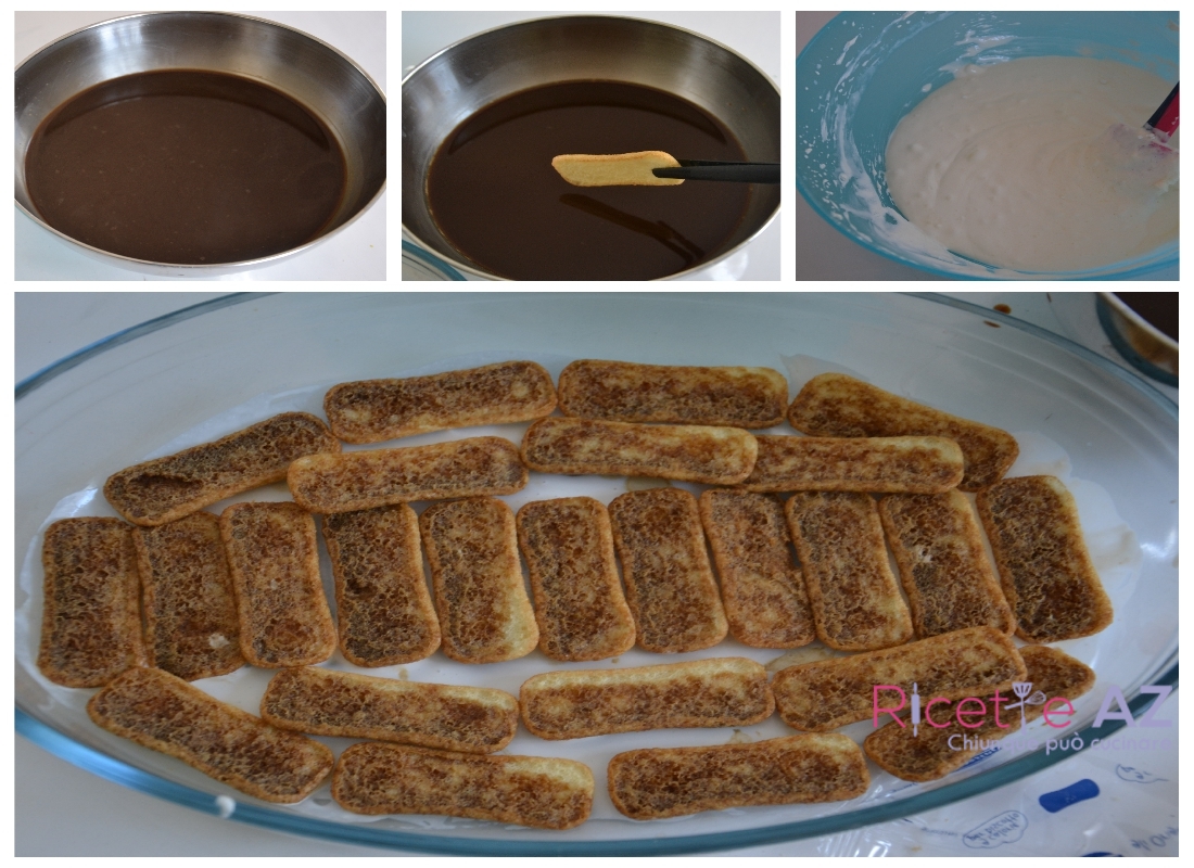 Tiramisù preparazione degli strati