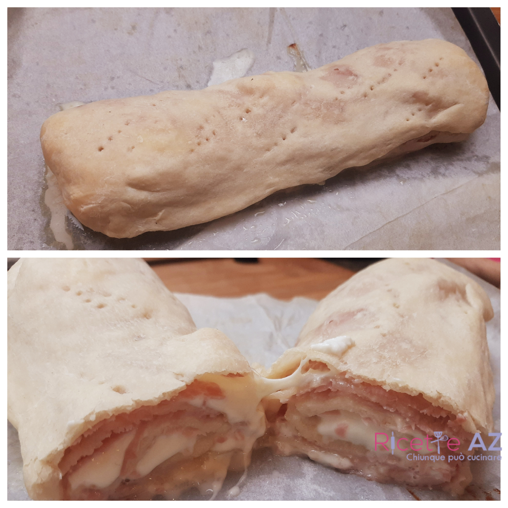 Come cuocere il rotolo di panfocaccia ripieno